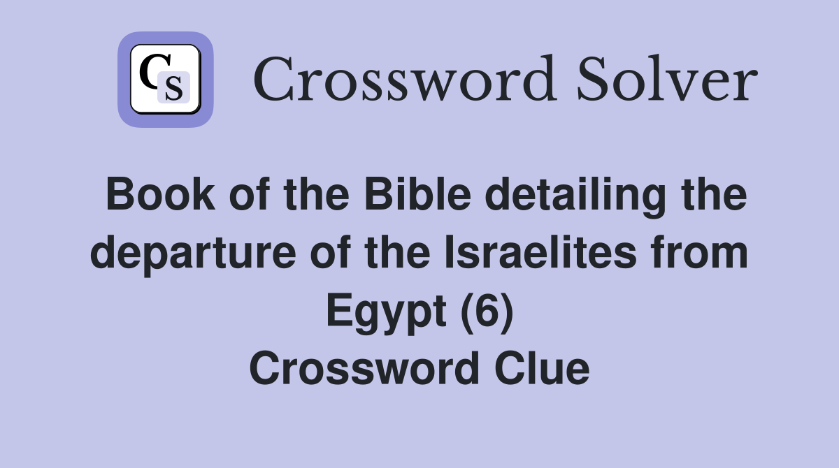 Book of the Bible detailing the departure of the Israelites from Egypt